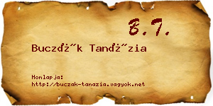Buczák Tanázia névjegykártya